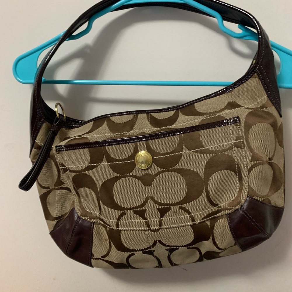 Coach brown shoulder bag